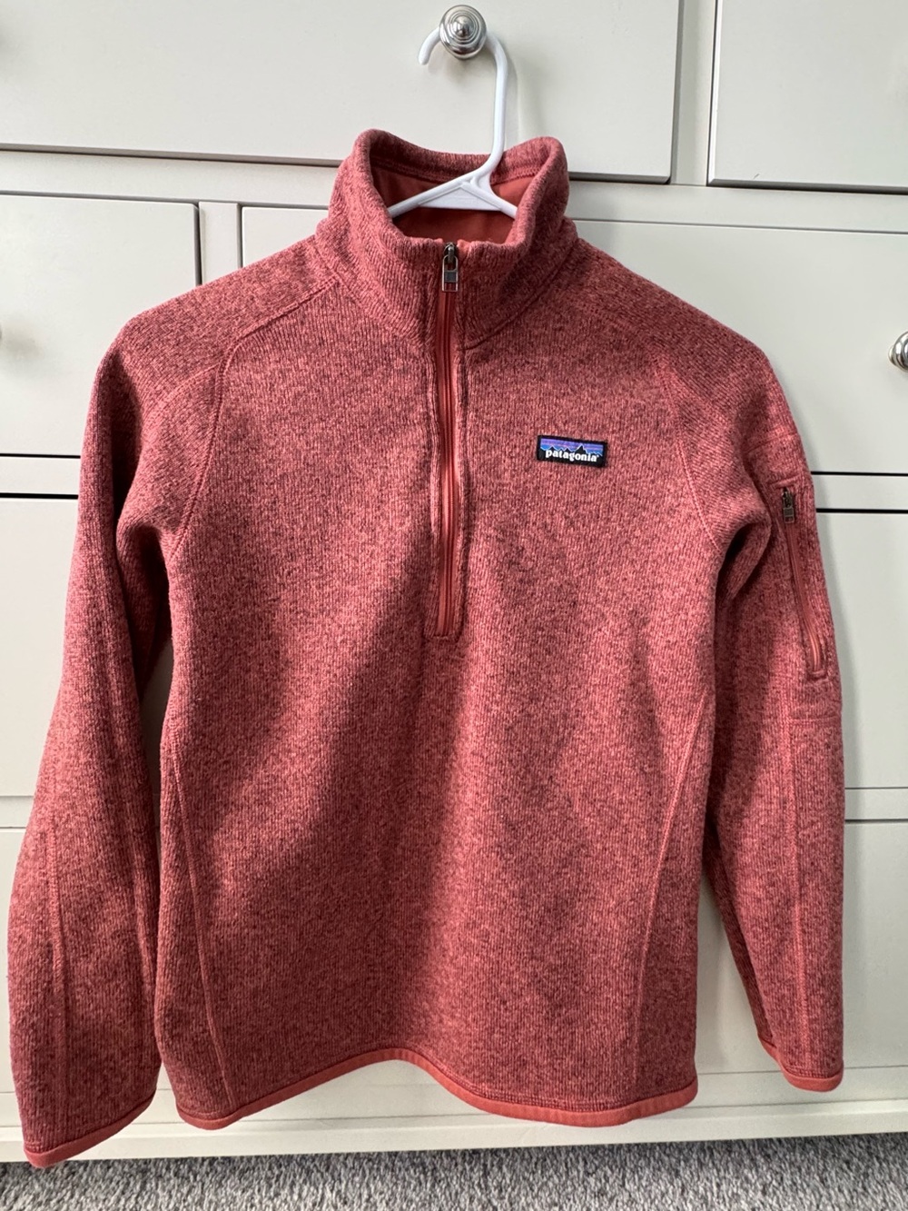 Patagonia XS quarter zip orange  Fleece